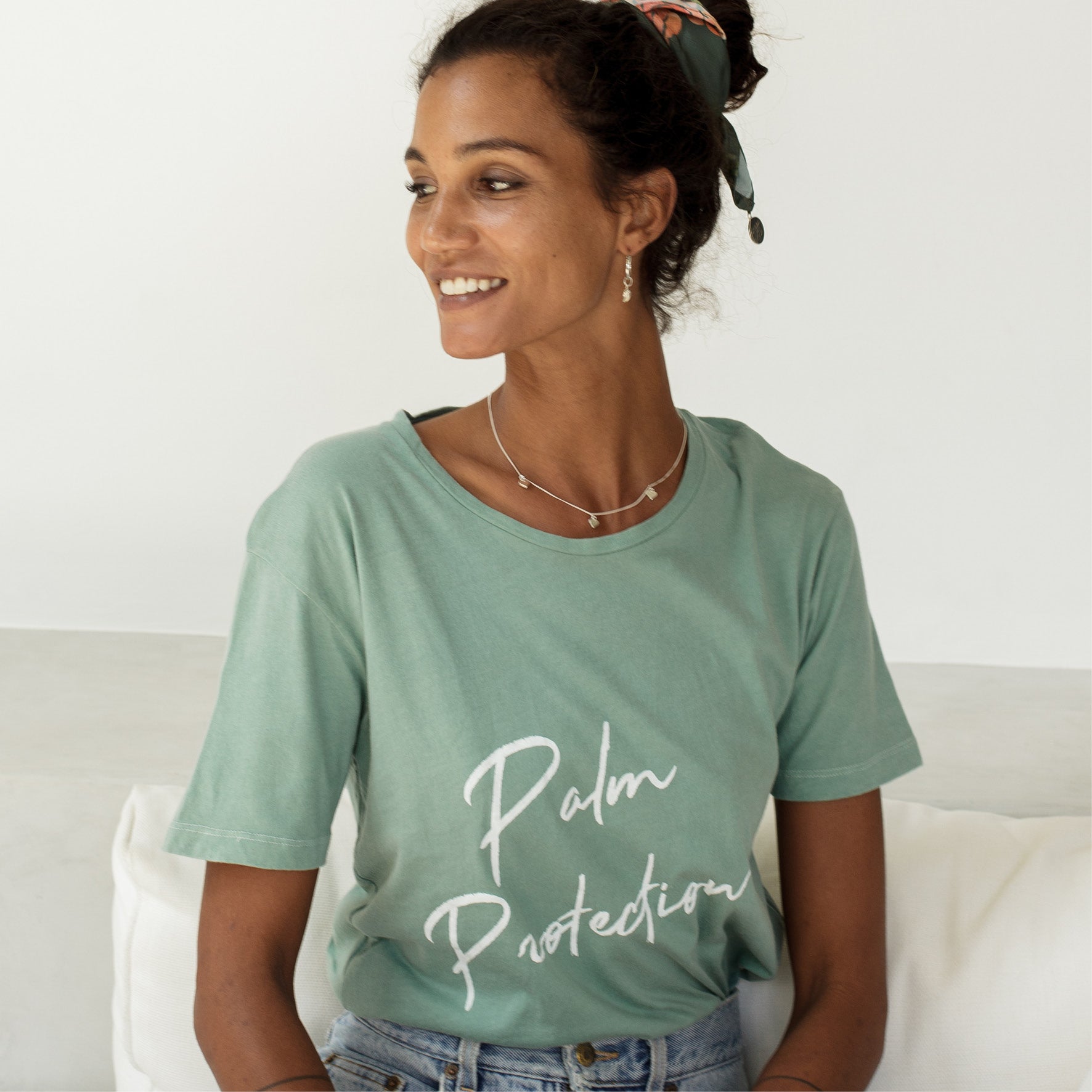 PALM PROTECTION - CHARITY T-SHIRT 'SMOKED SAGE'