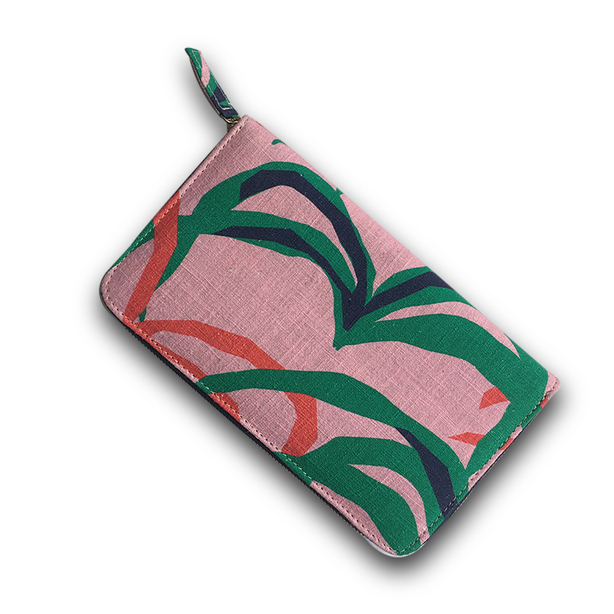 Penida Palm Printed Travelling Clutch Tropical Bali Style