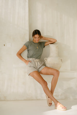 Plant Dyed Organic Cotton Classic Tee - Sage