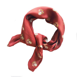 Mini Magdalena printed Scarf inspired by Frida Kahlo from Luna and Rose Design