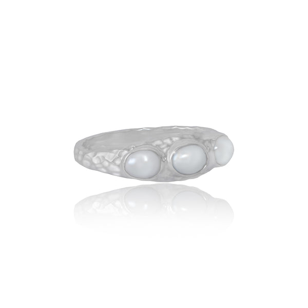 Mosaic Pearl Ring - Sterling Silver / Size 5.5 US – Cordisjewelry