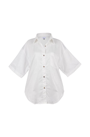 Jan Shirt Organic Cotton - Coconut White - PRE ORDER