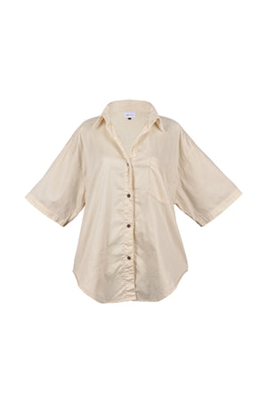 Jan Shirt Organic Cotton - Macadamia *Organic Plant Dyed* - PRE ORDER