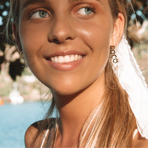 Coco Earrings in 18kt Gold by Coconut & Bliss Influencer Australia