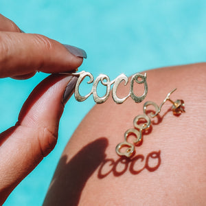 Gold COCO Earrings by La Luna Rose 