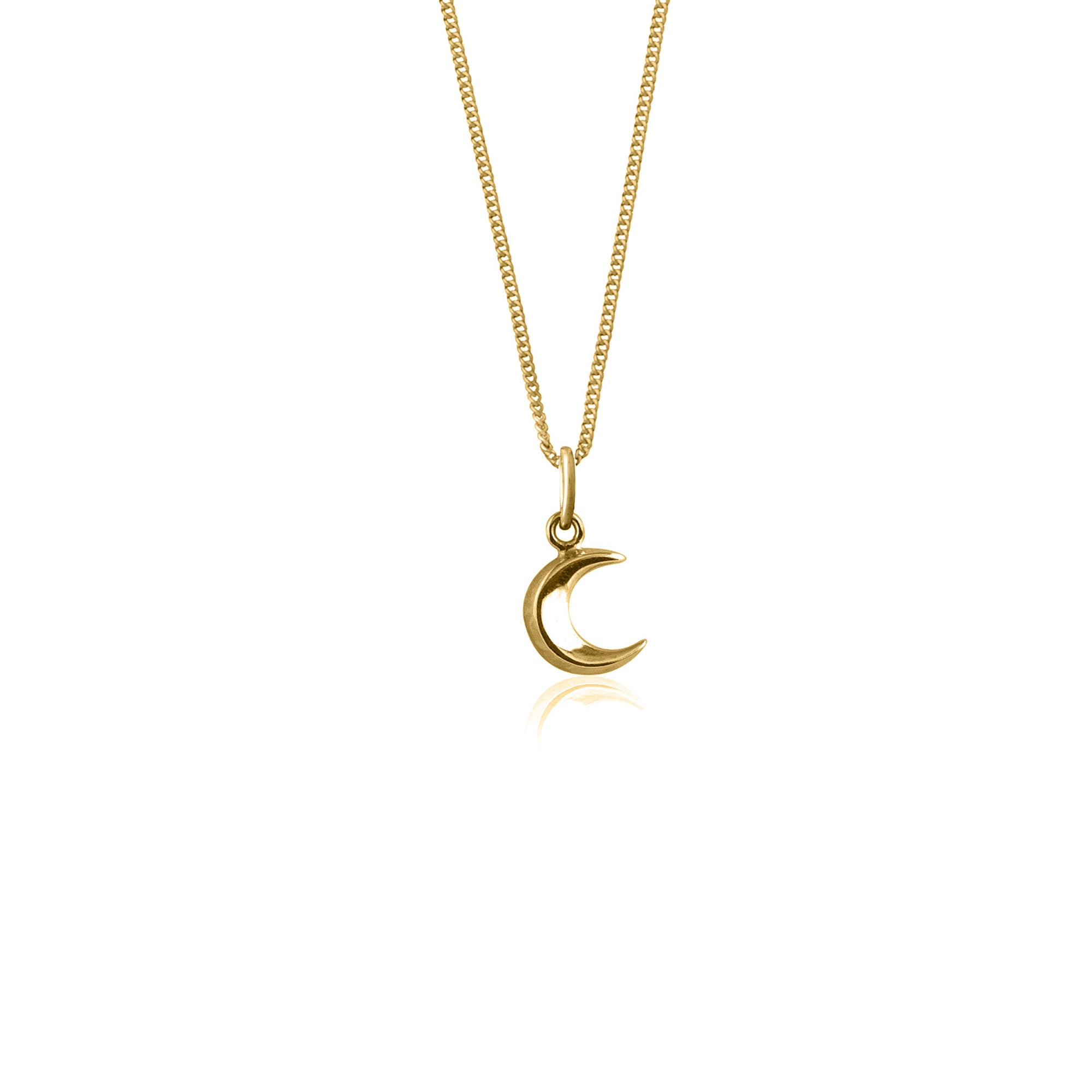 Luna & Rose - To The Moon and Back Charm Necklace in Gold