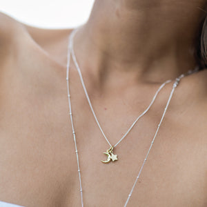 Necklace Stars and Moons by La Luna Rose for Bon Voyage Collection