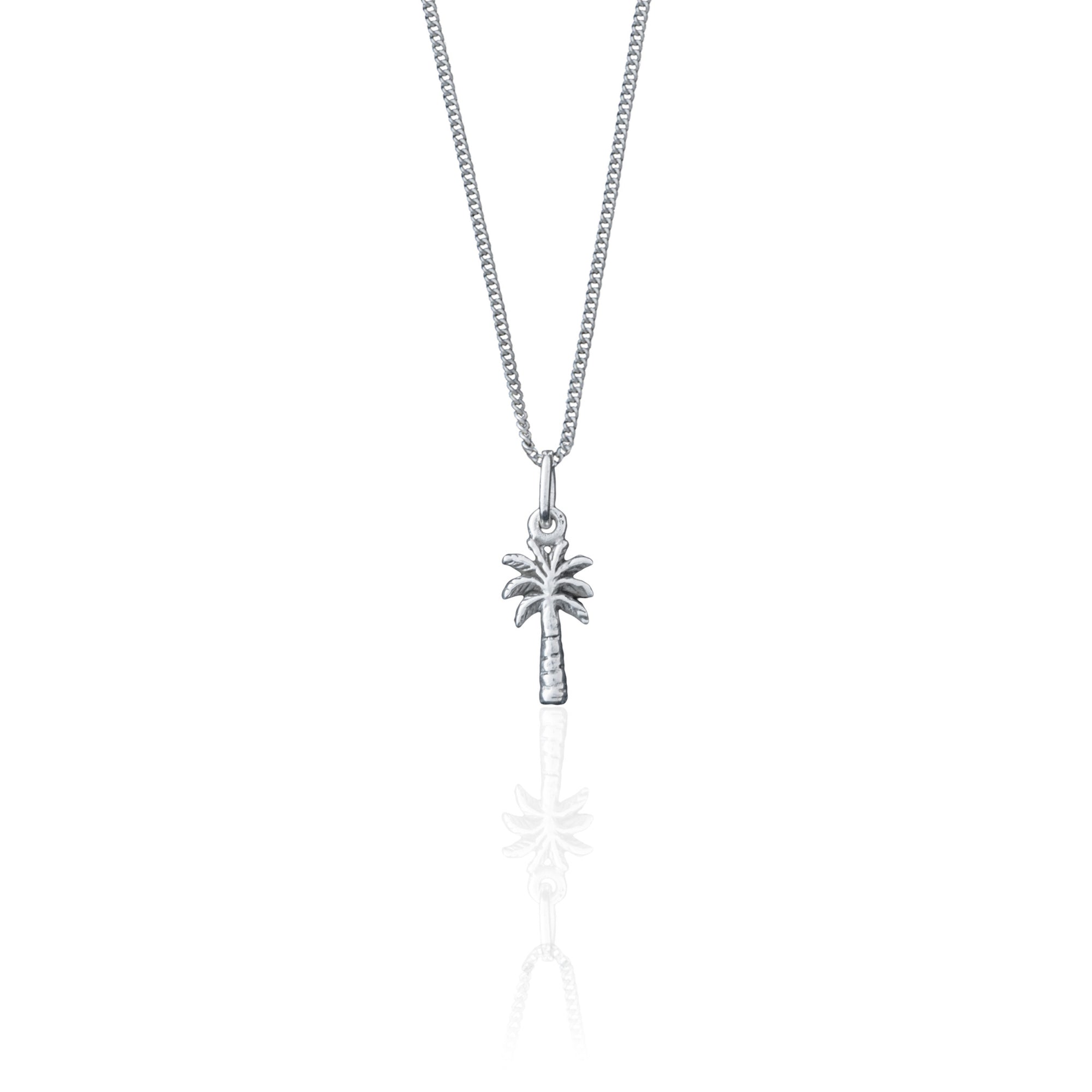 La Luna Rose Palm Springs Charm Necklace - Silver