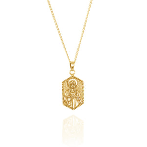 St Dwynwen Patron Saint of Lovers for Luna and Rose Jewellery in Recycled Silver Gold
