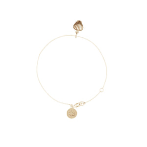 La Luna Rose Charm Bracelet - Shell Gold