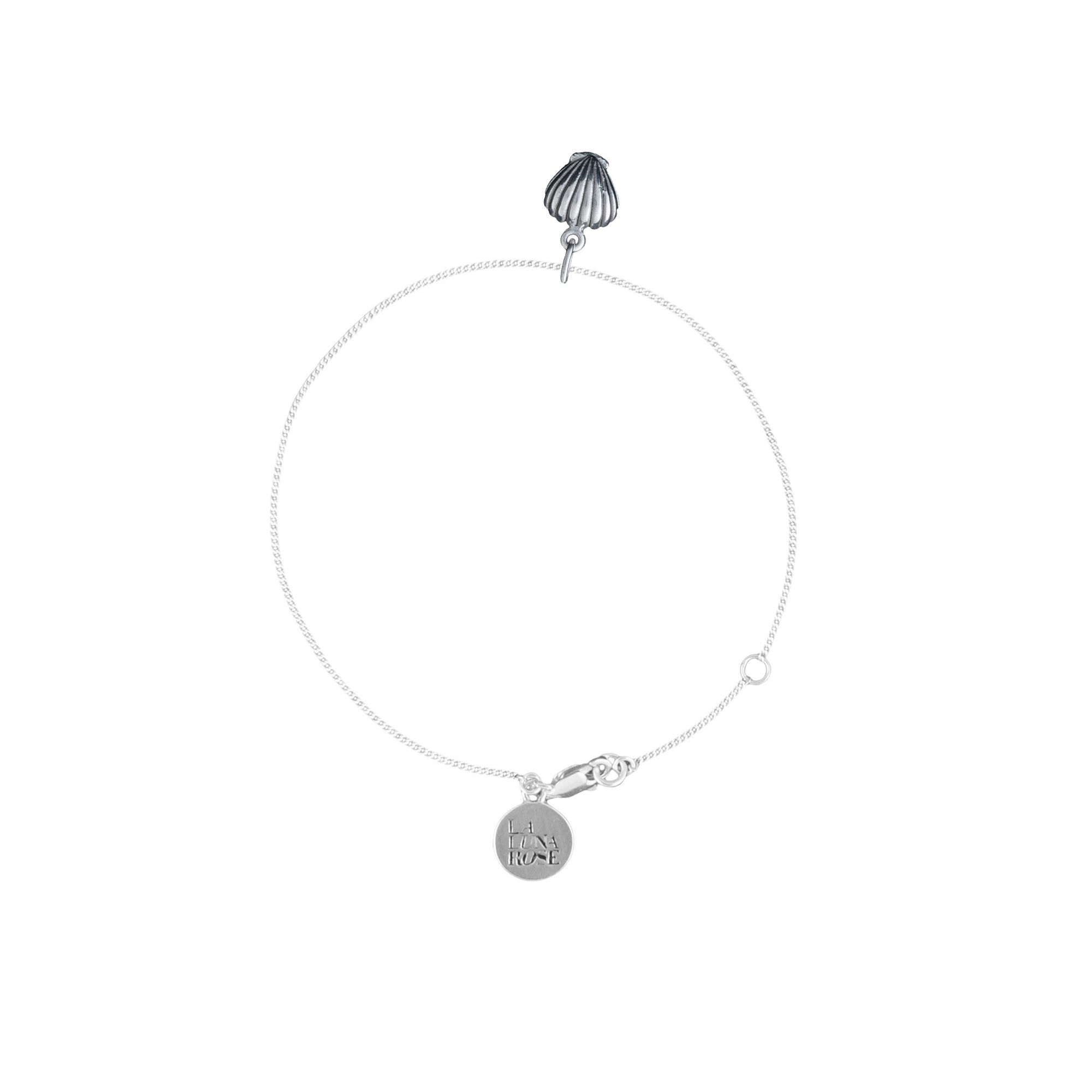 La Luna Rose Shell Bracelet - Silver