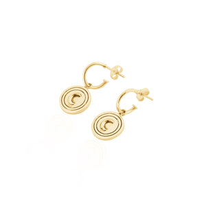 Moon & Berry Coconut & Bliss Hoop Earrings 18kt Gold