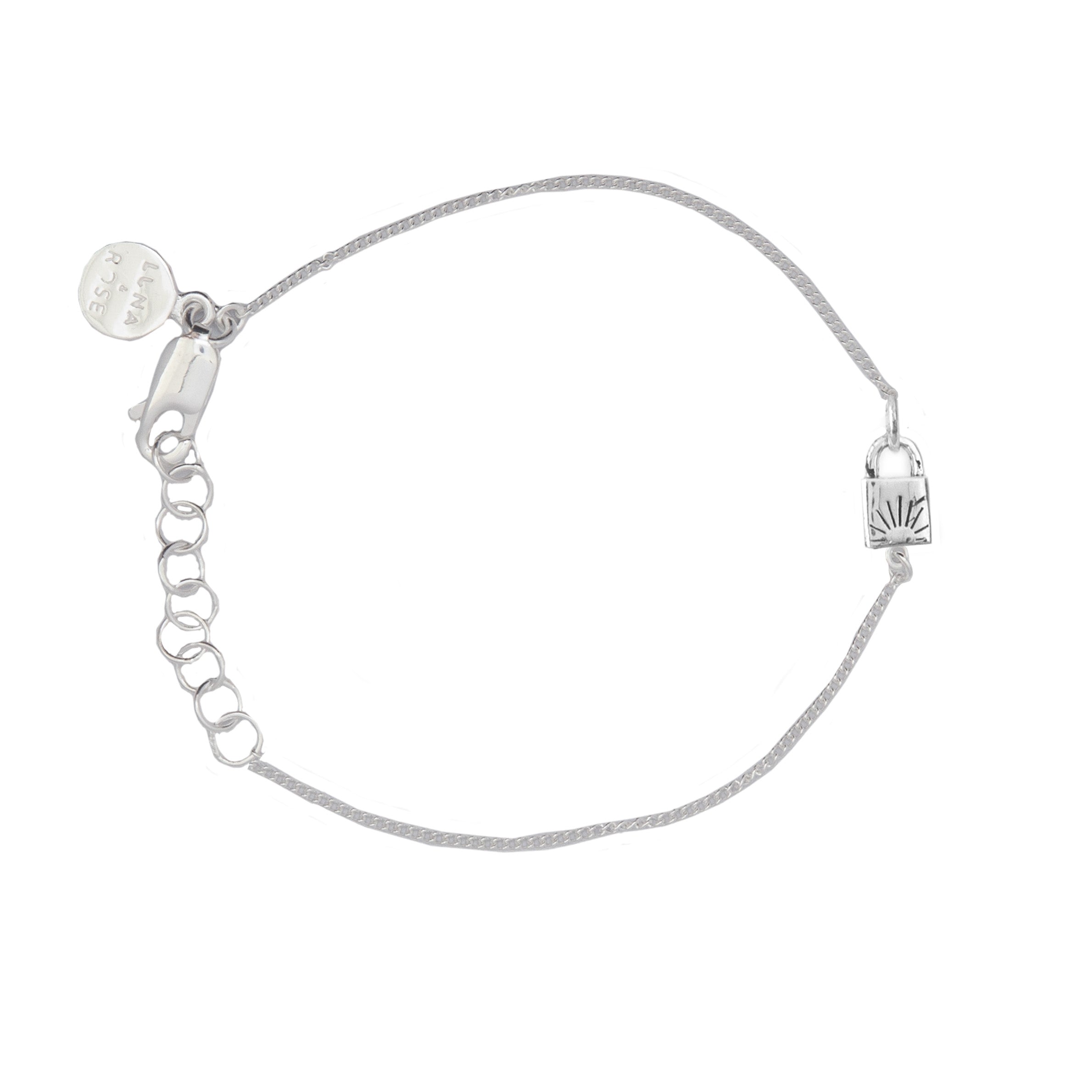 Lock & Key BFF Bracelet SET of 2 - Silver - Luna & Rose Jewellery
