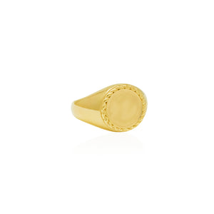 Love Shack Signet Ring Engrave - Gold