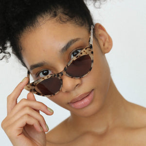 Lu Goldie - Brigette Choc Tort Sunglasses