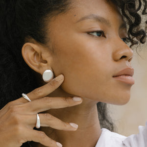 Sustainable Jewellery Brand Whitney Earrings - Silver