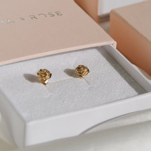 Luna & rose Desert Rose Stud Earrings in Gold