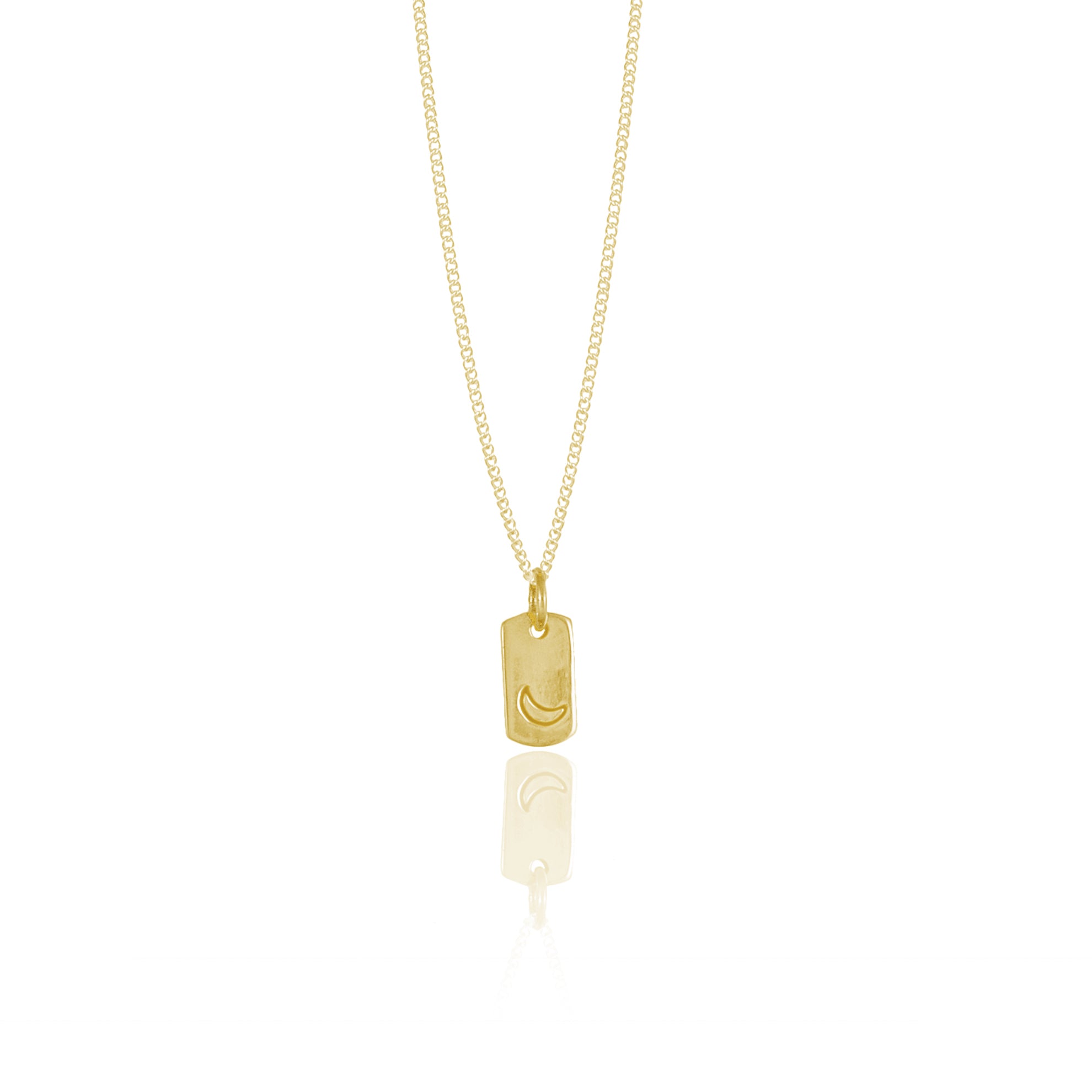 Mini Moon Necklace - Gold