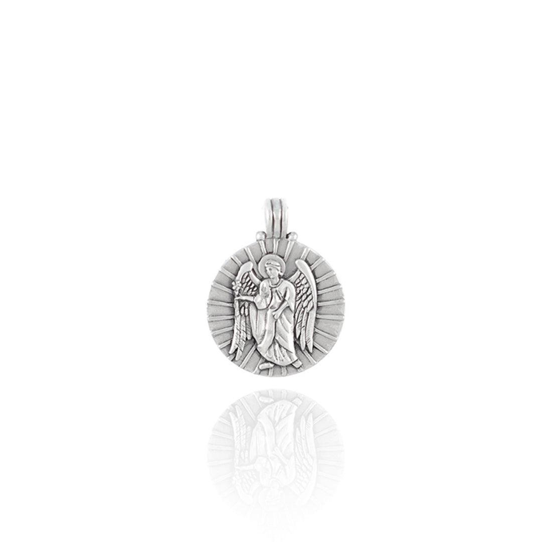 St Gabriel - Archangel Saint of Communication - CHARM ONLY - Silver