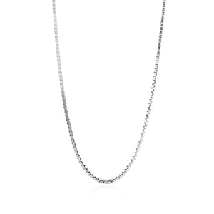 Luna & Rose Bahama Box Chain Necklace - Recycled Sterling Silver