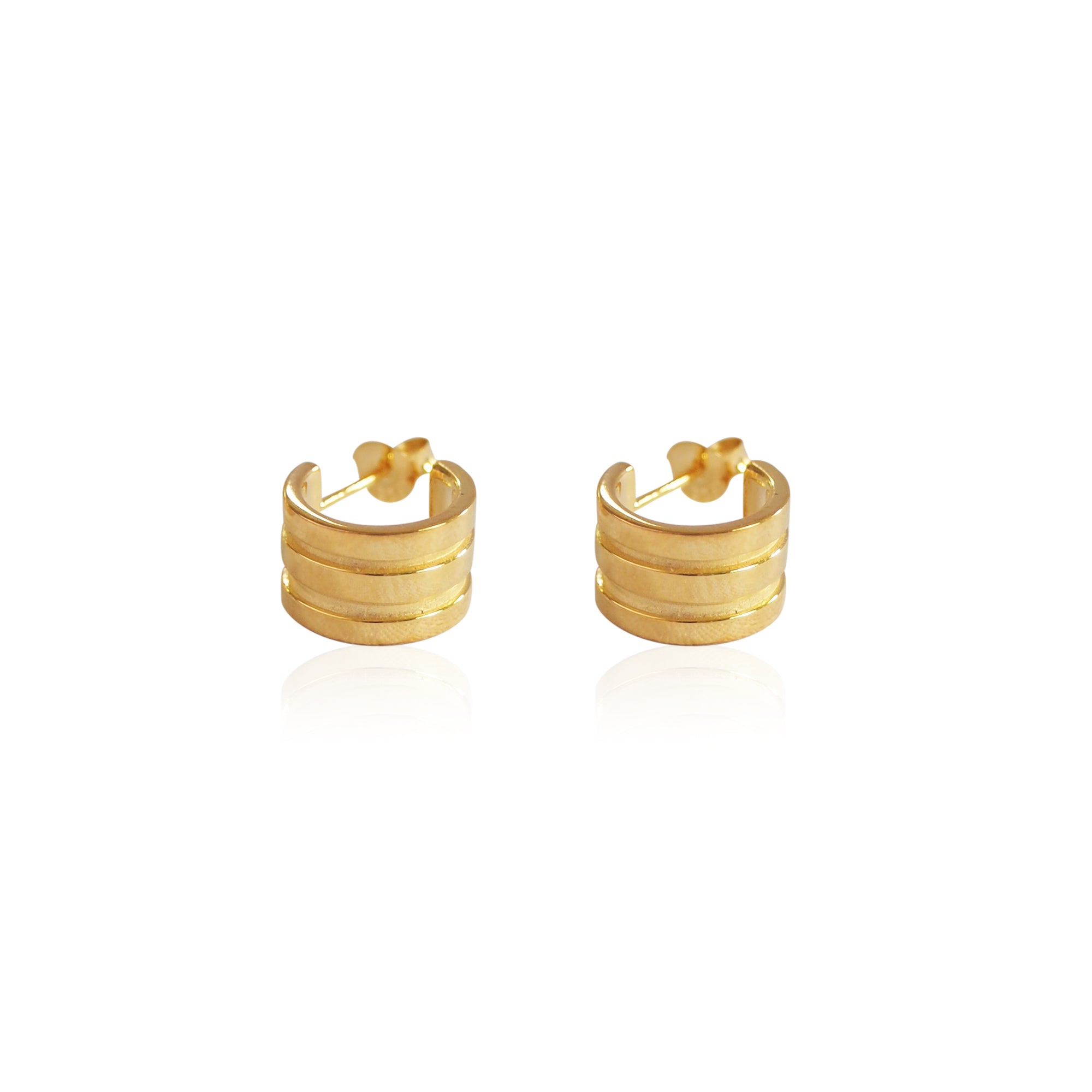 Luna & Rose Gold celeste hoop earrings