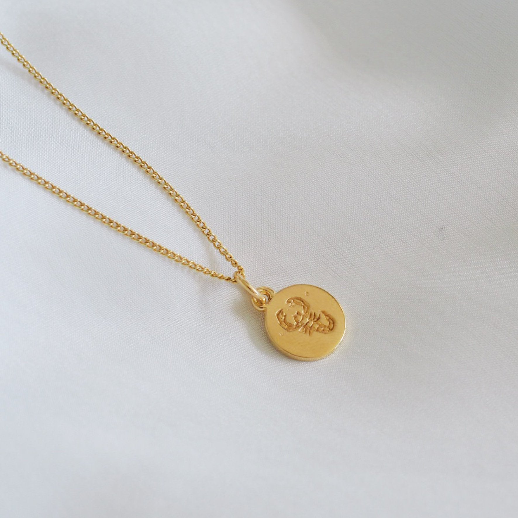 Scorpio Mini Zodiac Charm - Gold