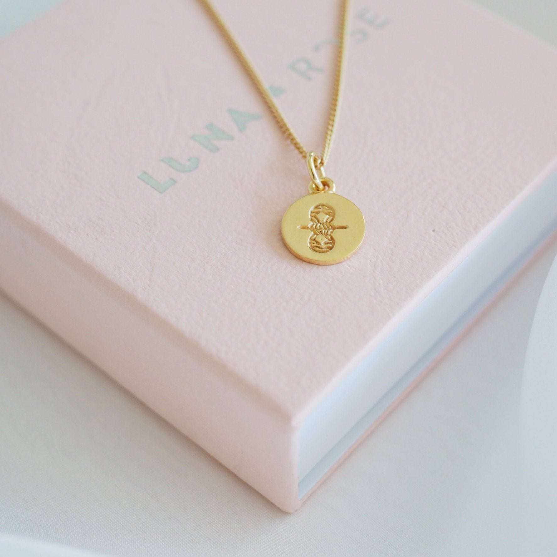 Gemini Mini Zodiac Charm - Gold