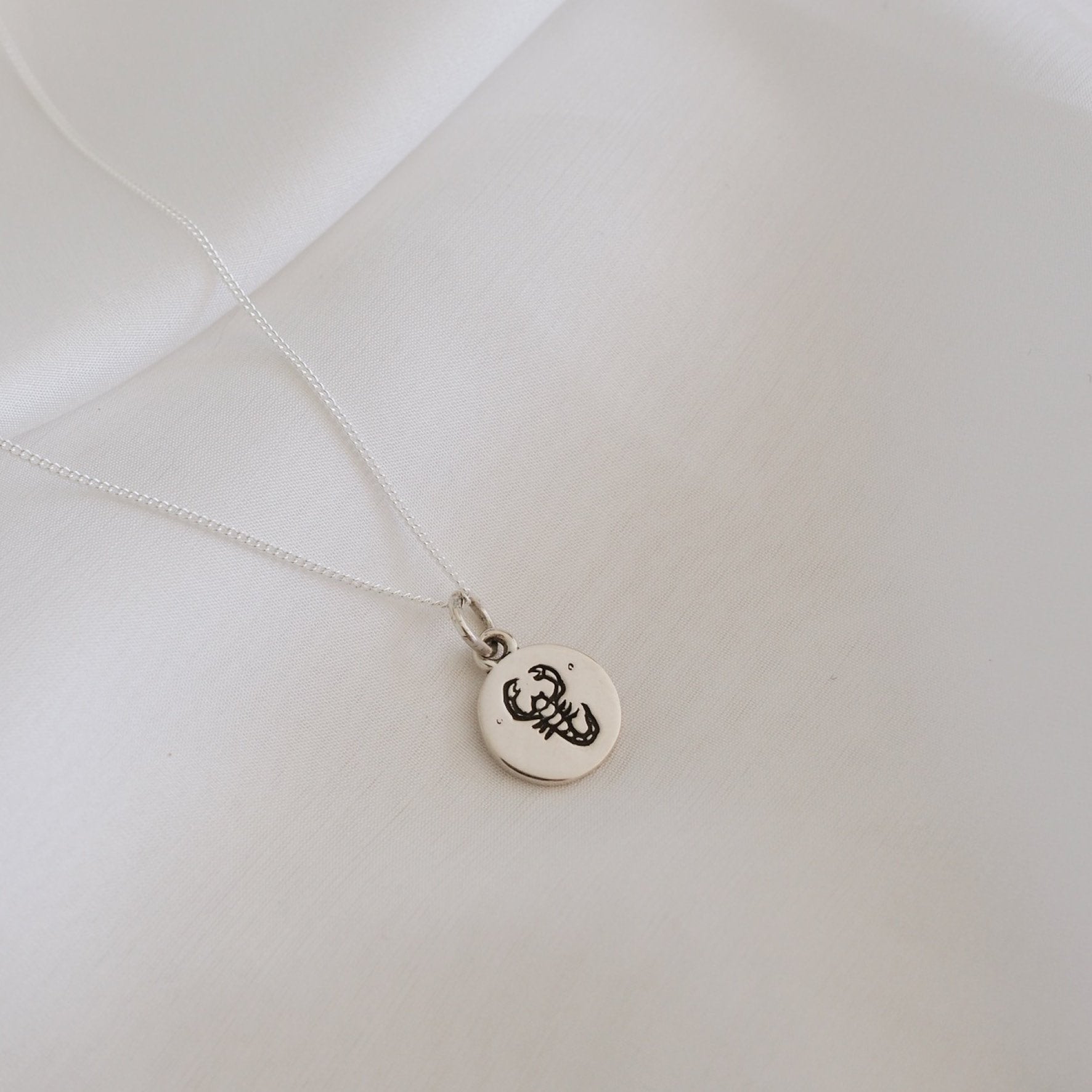 Scorpio Mini Zodiac Charm - Silver