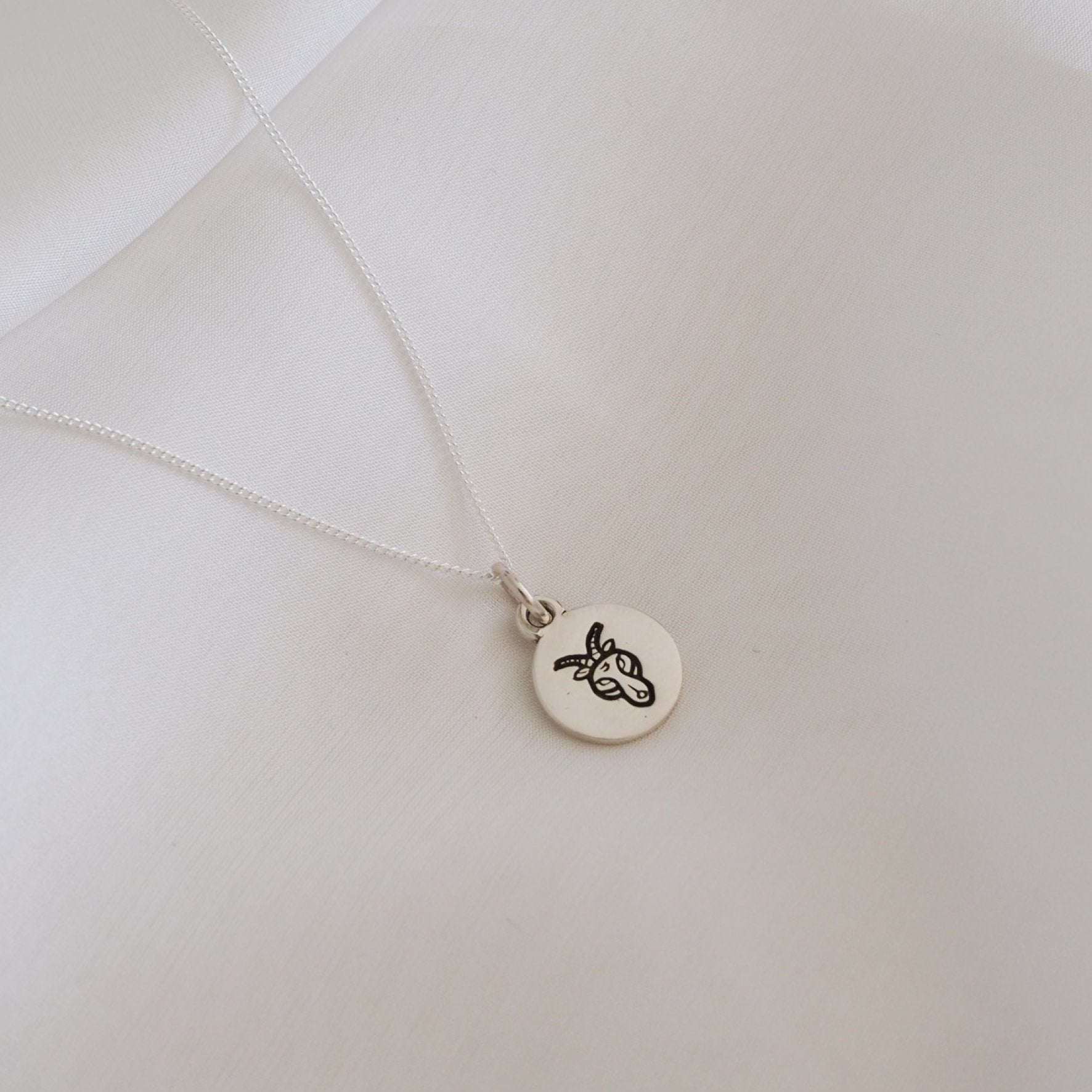 Capricorn Mini Zodiac Charm - Silver