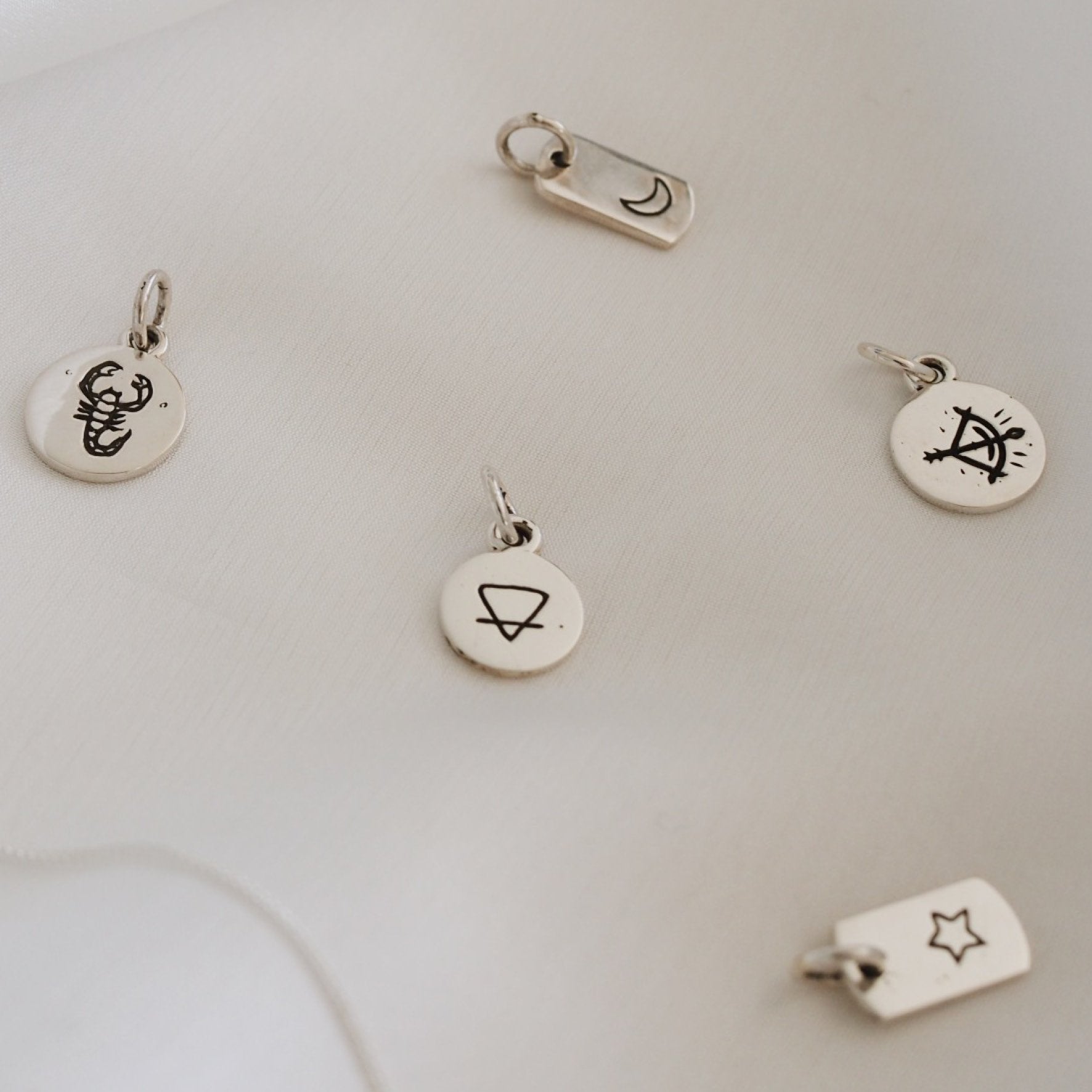Scorpio Mini Zodiac Charm - Silver