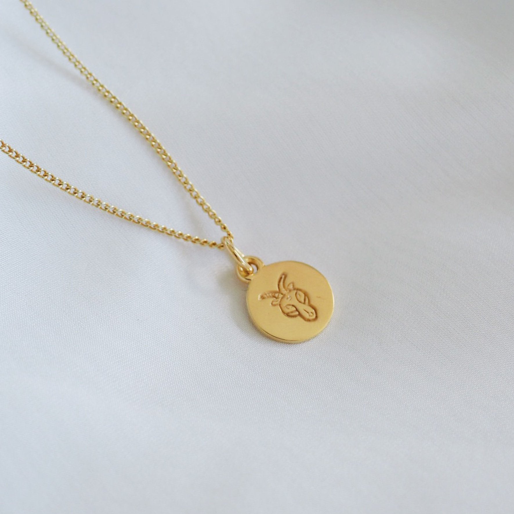 Capricorn Mini Zodiac Charm - Gold