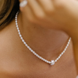 Pearly Whites Necklace - SILVER