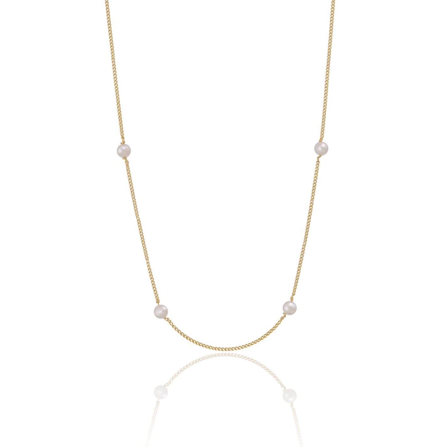 MAISY CHAIN & PEARL NECKLACE LUNA & ROSE