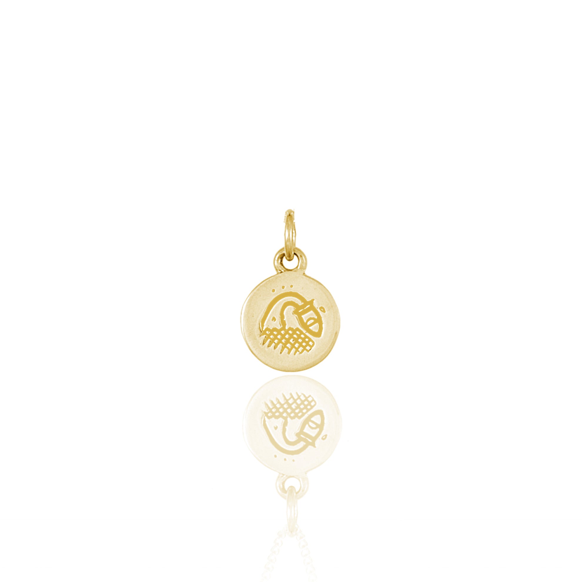 Aquarius Mini Zodiac Charm - Gold