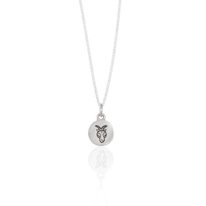 Capricorn Zodiac Necklace - Silver