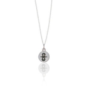 Gemini Mini Zodiac Necklace - Silver