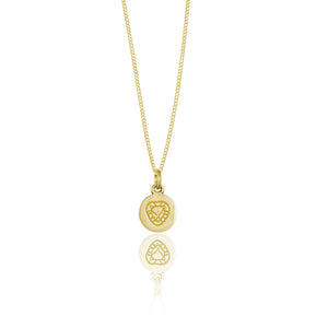 Leo Zodiac Necklace Mini Charm - Gold