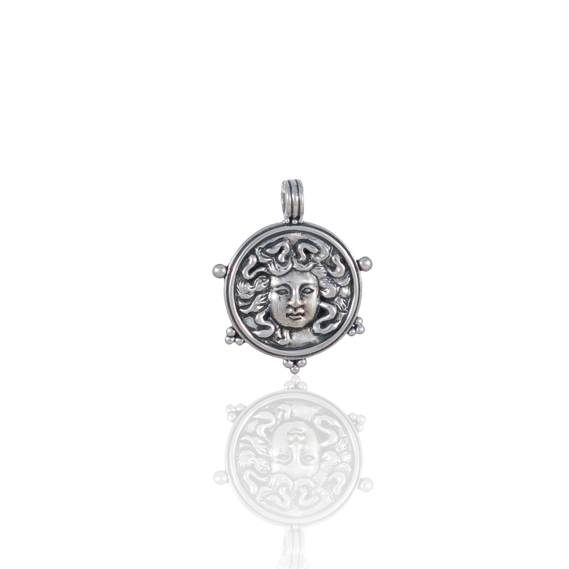 Medusa Pendant for Protection - CHARM ONLY - Silver