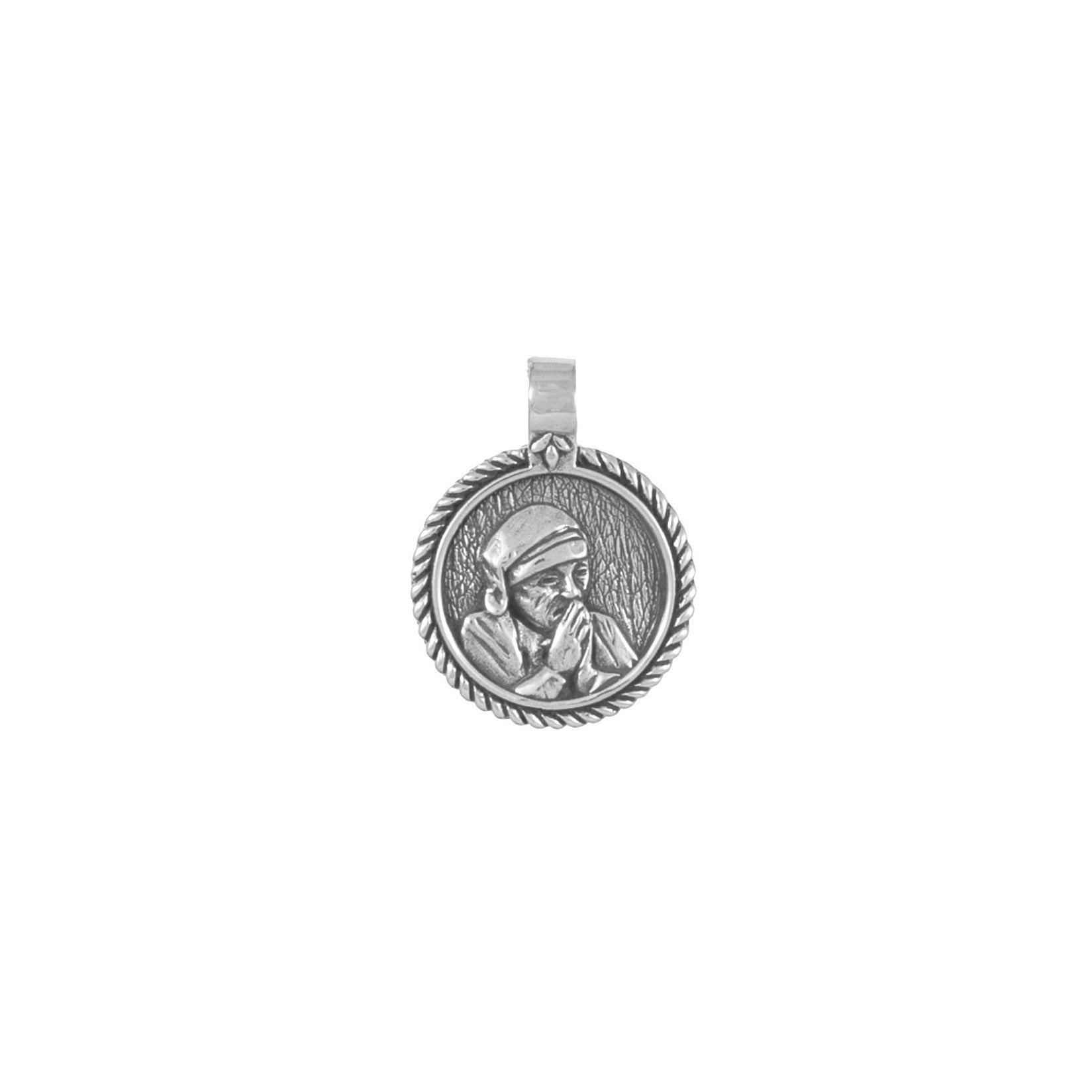 Mother Teresa Pendant for Devotion - CHARM ONLY - Silver