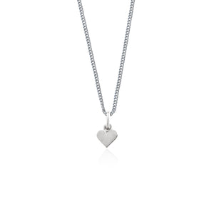 Single Heart of Gold Necklace made from Solid Silver Heart Charm