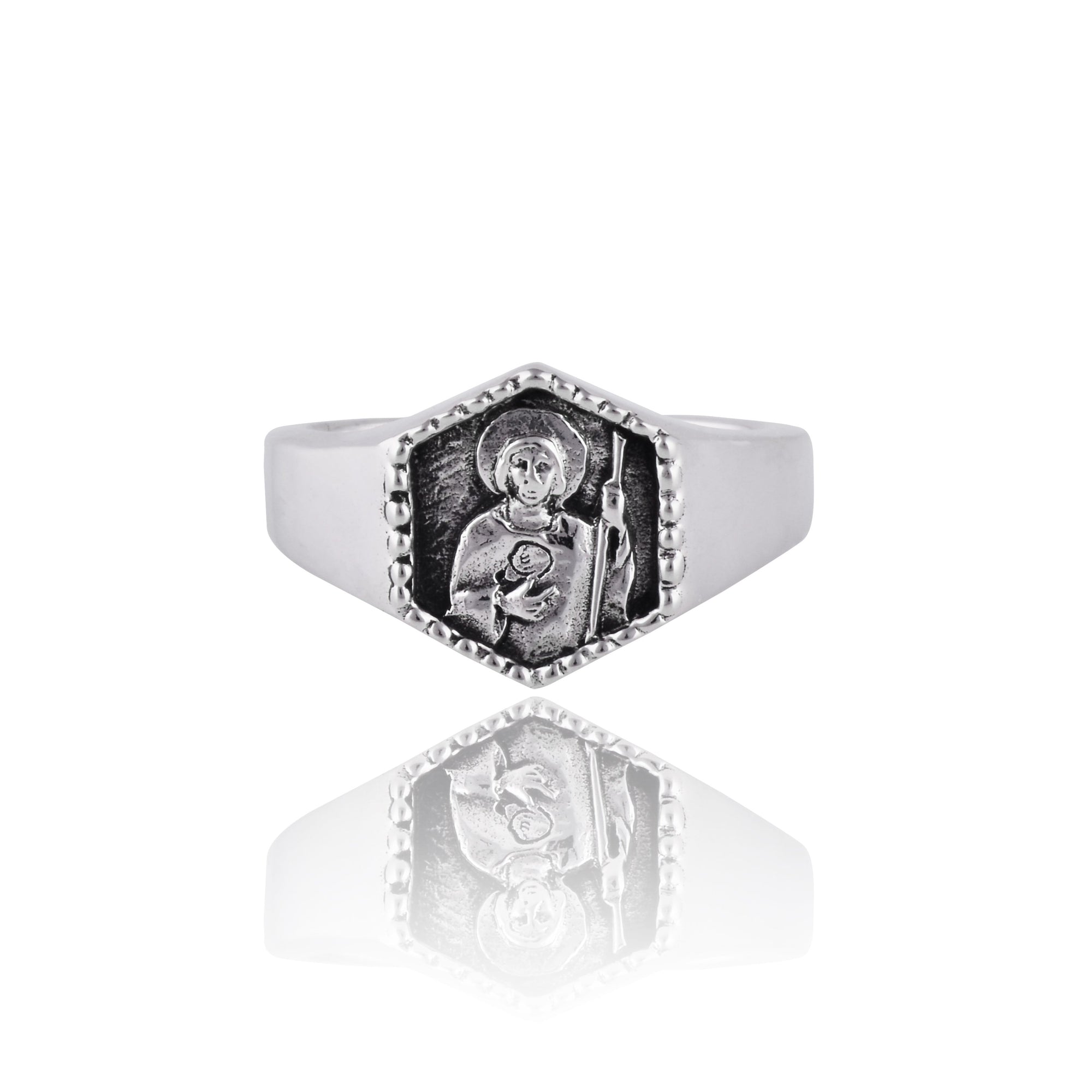 St Jude Signet Ring - Silver