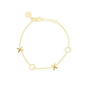 Luna & Rose XOXO Bracelet - Gold