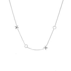 Luna & Rose XOXO Necklace - Silver
