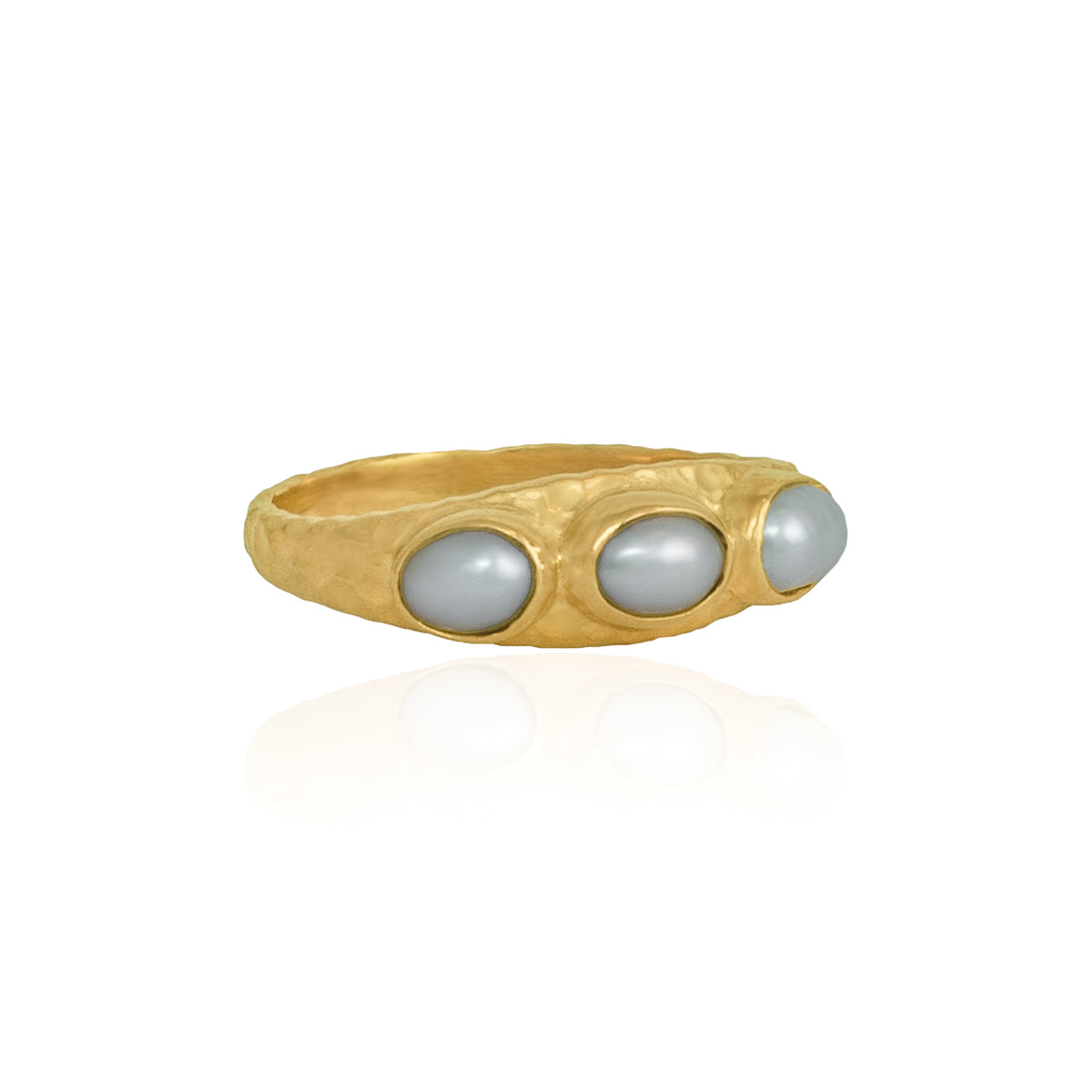 Polly Triple Pearl Ring