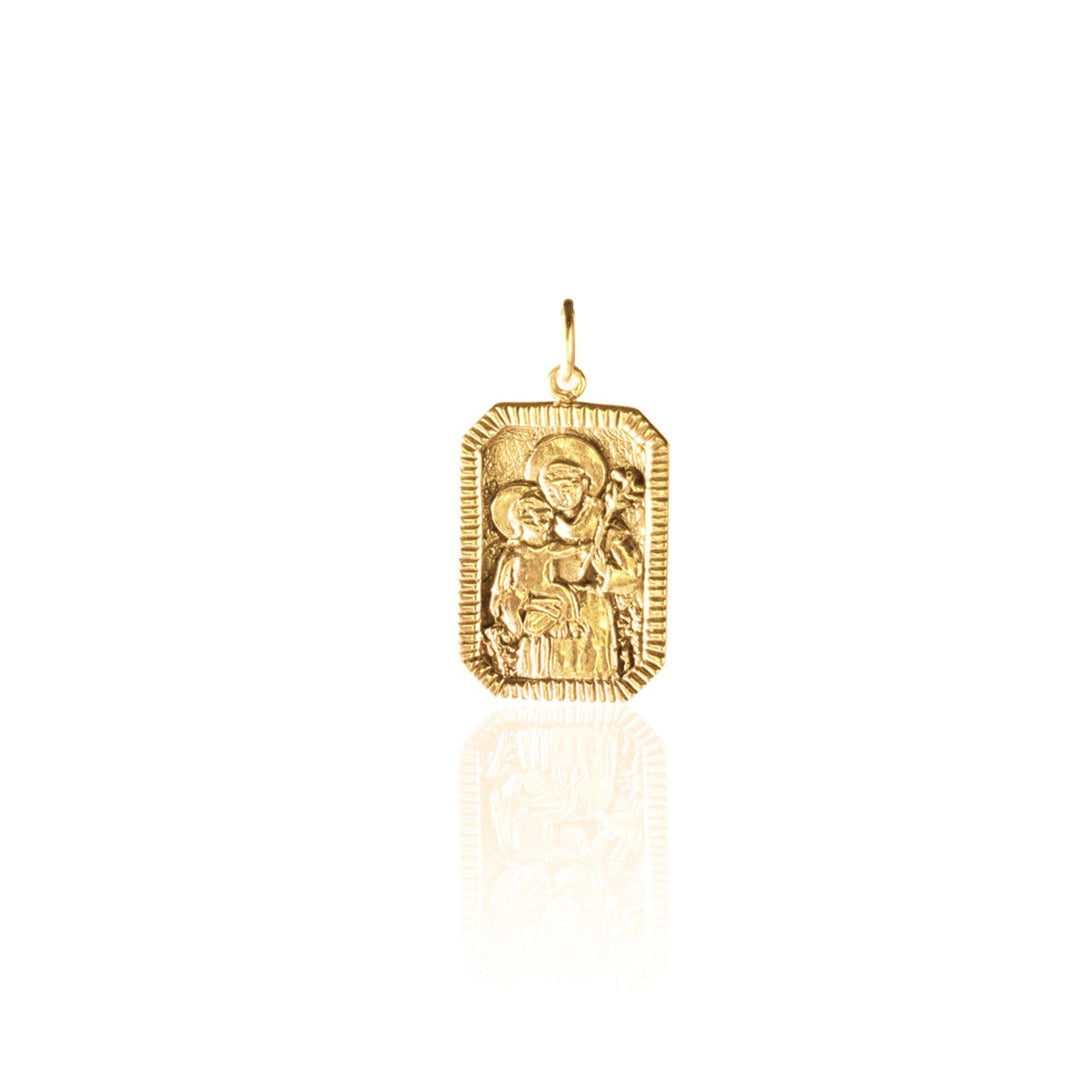 Saint Anthony pendant gold