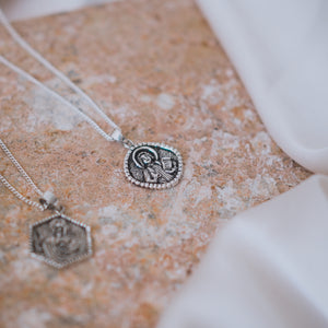 Saint Pendant silver necklaces